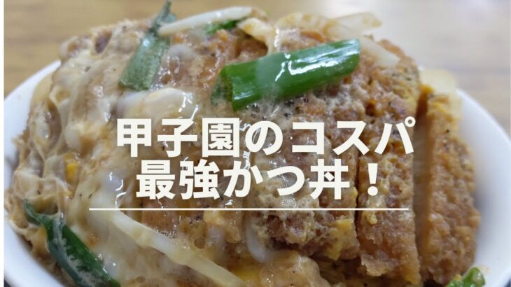 【デカ盛り！】甲子園近くの美味いかつ丼(^^♪