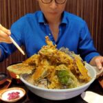 デカ盛りの天丼と対決する【味の里 おたふく】茨城県那珂市