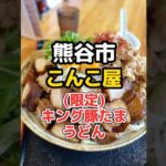大食い【麺が見えなーい！具沢山なデカ盛りうどん】熊谷市「こんこ屋」 #Shorts