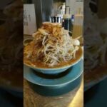 #京都グルメ  #デカ盛り #二郎系 【龍の桜】禁断の野菜マシマシを頼んで見た。