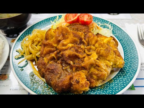 デカ盛り店の『チキンカツ』！-Old style  Chicken cutlet！- #Shorts