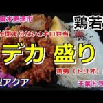 【新型アクア】G デカ盛り弁当ドライブ。千葉県木更津市にある鶏若丸の数量限定フタが閉まらない1キロ弁当、その名も鶏男（トリオ）弁当を食す。