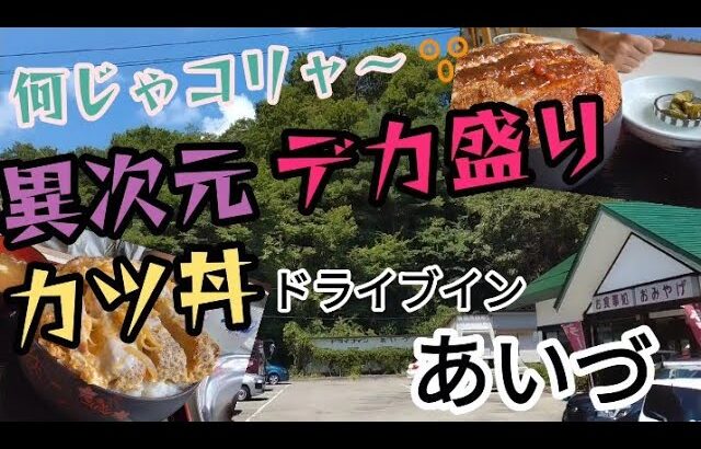 【会津デカ盛り】#110 異次元😵🔃ソースカツ丼を喰う😤福島県会津若松市『ドライブイン あいづ』で食べたよ😋