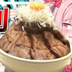 【閲覧注意？】レべチな飯テロ…デカ盛りチャーシュー丼（焼豚）を限界まで大食いする！【ドカ食い気絶部】【料理レシピ】