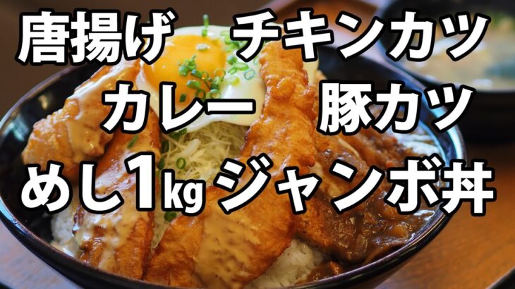 【香川県高松市朝日新町 ゆうちゃん食堂】 デカ盛り大食い丼チャレンジに挑んだ結果【飯テロ 大胃王】