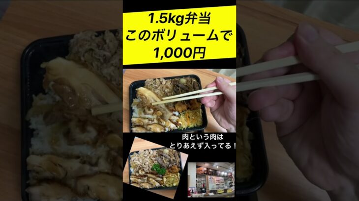 【肉の日】1.5kgのデカ盛り肉まみれまんぷく弁当！ 板橋区 まごころ大髙 いっさいがっさい