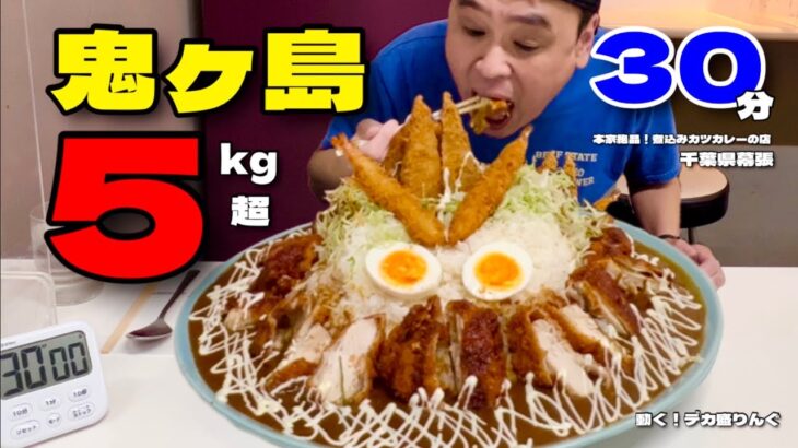 【大食い】総重量5kg越え！絶品カツカレーを30分でチャレンジした結果！！〜本家絶品！煮込みカツカレーの店さん〜【大胃王】【千葉県】