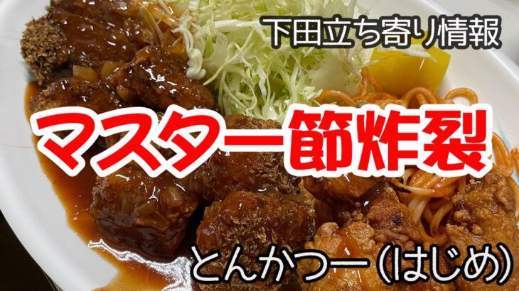 【立ち寄り動画　10年越しのデカ盛り食堂訪問　下田とんかつ一】南伊豆のキャンプに行く前に10年越しの行きたかったお店でお昼　絶メシロードのロケ地。おやじさんのペースに巻き込まれる快感