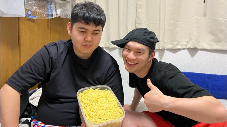 【デカ盛り】夜中にパスタ祭りしたら大変な事になった…【パスタ】【大食い】