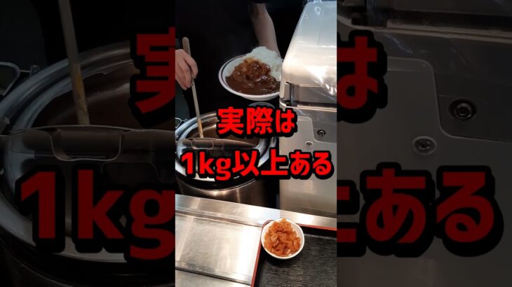 【バイク飯】追いカレーが付いてくる大衆食堂のデカ盛りカレー【埼玉グルメ】 #Shorts