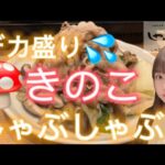 【しゃぶ菜】デカ盛り🍄きのこしゃぶしゃぶランチ