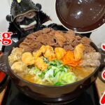 【大食い】規格外の6kg盛り⁉︎富士で喰らう特大鍋焼きうどん‼︎【とがわ】【武士飯】