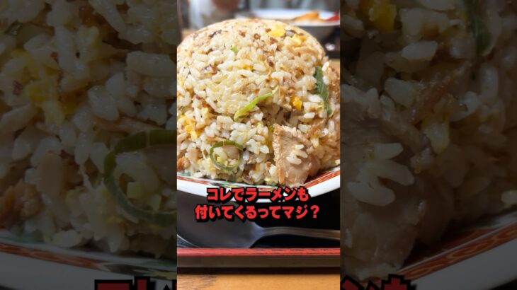 【デカ盛り】チャーハン注文するとラーメンが無料でついてくるお店に行ってみて。行かなかったら◯すぞ。 #shorts #susuru