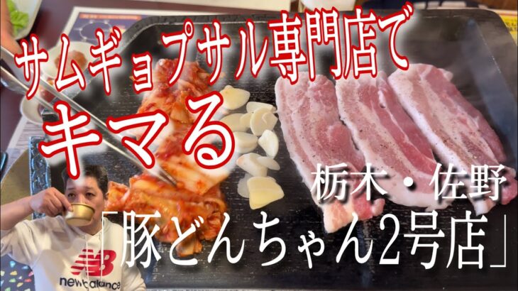 大食いデカ盛り有名店で昼からキマる‼️【栃木県佐野市　サムギョプサル専門　豚どんちゃん2号店】