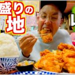 【大食い】山梨の奥地にあるデカ盛りの聖地の握り拳みたいな唐揚げが尊すぎて爆食せざるを得ない with米３合弱【車中泊】【山梨１】