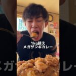 【1キロオーバー】満腹必至のデカ盛りザンギカレー！#food #eating #mukbang