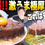 【デカ盛り】究極の出汁で作る極厚カツ丼を爆食！！【だし処 七福】