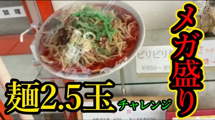 ピリ辛のメガ盛りラーメン【川口市】