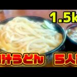 【小食王】デカ盛りの聖地群馬館林で５人前の肉汁うどんに挑戦😍#デカ盛り#大盛り#小食い#小食いファイター#肉汁うどん#群馬#館林#うどん好き#完食チャレンジ