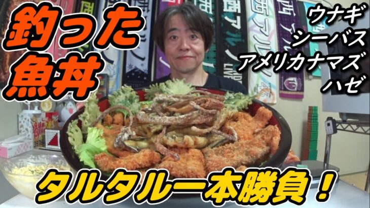 【大食い】今年もやります！釣った魚丼！タルタル１本勝負！【デカ盛り】【タルタル】