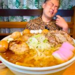 【大食い】『塩ソーキラーメン』をメガ盛りサイズで頼んだら予想外の展開になりました【マックス鈴木】【MAX鈴木】