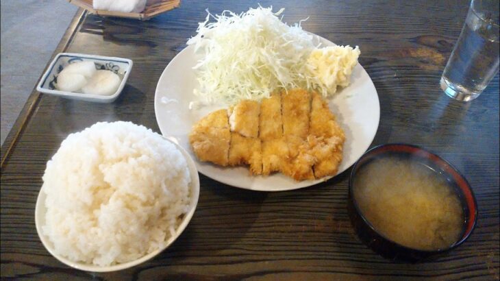 【デカ盛り】700円！釧路のとんかつあげ幕さんのチキンカツ定食大盛り！