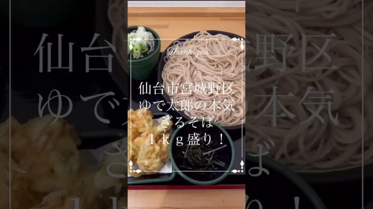 【デカ盛り】ゆで太郎のメガ盛り蕎麦１kg！ゆで太郎もつ次郎鶴ケ谷バイパス店#仙台 #コスパ #グルメ #ランチ #デカ盛り #蕎麦