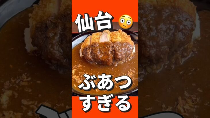 【デカ盛り】カツがスゴイ！おっきいから揚げ、でかすぎるシュウマイもあるよ。　心温食堂（神）　住所　仙台市太白区茂庭人来田西１８−６#仙台 #コスパ #ランチ #デカ盛り #グルメ #カレー