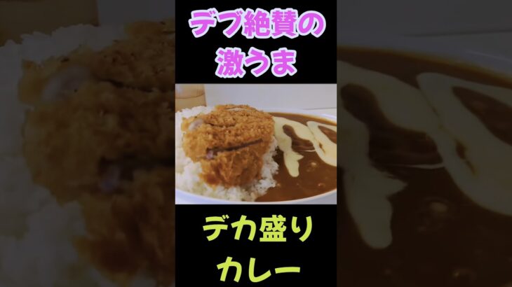 特大カレーにトッピング！総重量1.4kgのデカ盛りカレーを食べるデブ。#shorts