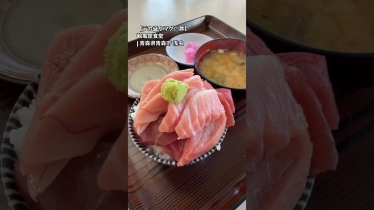 【デカ盛りマグロ丼】 鶴亀屋食堂 | 青森県青森市 浅虫温泉