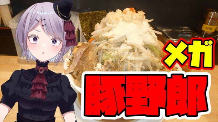 【デカ盛り】炒め野菜の盛りが半端ねぇ 野郎ラーメン 【Vtuber / 風凪詞華】