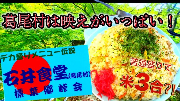 【福島紹介】デカ盛り伝説石井食堂に訪問！渓流と渓谷の絶景スポットも！in葛尾村