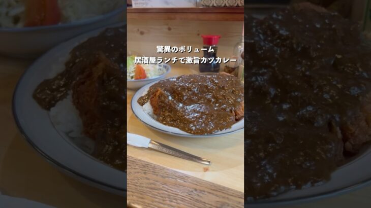 これで普通盛り！？通常の2倍サイズはあるボリューム満点のデカ盛りカツカレーが美味すぎる！#カレー #グルメ #curry#カレーライス#カツカレー#デカ盛り#大盛り#ぼっち飯